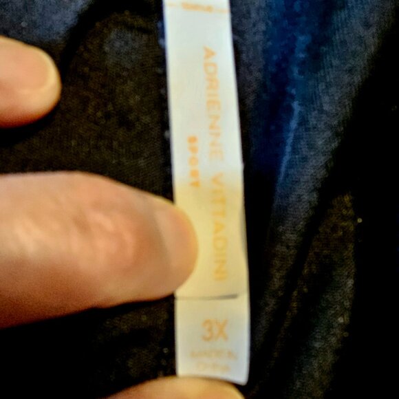 Adrienne Vittadini Black Swim Shorts. Size 3X. - Picture 2 of 2